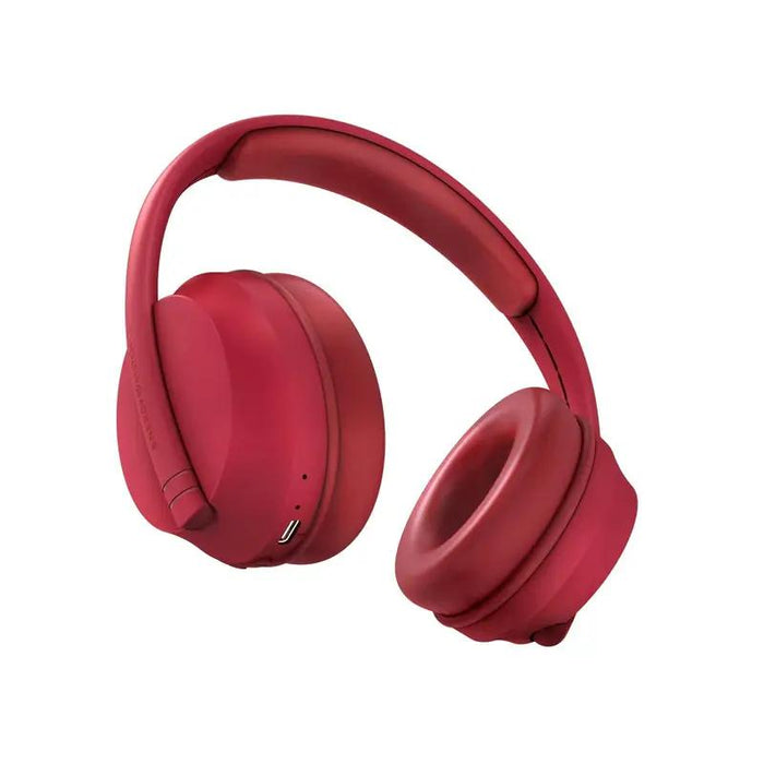 Energy Sistem Hoshi Eco: Cuffie Bluetooth Rosse, 100% Riciclate, 23 Ore, Bassi e Assistente Vocale