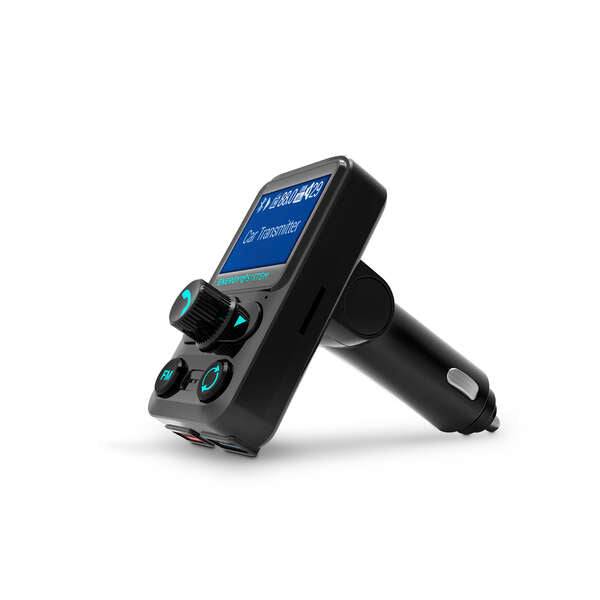 Energy Sistem Trasmettitore Auto FM XTRA - LCD 1.4" - Bluetooth - MicroSD - USB MP3 - Assistente Vocale - Colore Nero