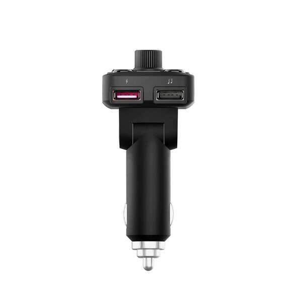 Energy Sistem Trasmettitore Auto FM XTRA - LCD 1.4" - Bluetooth - MicroSD - USB MP3 - Assistente Vocale - Colore Nero
