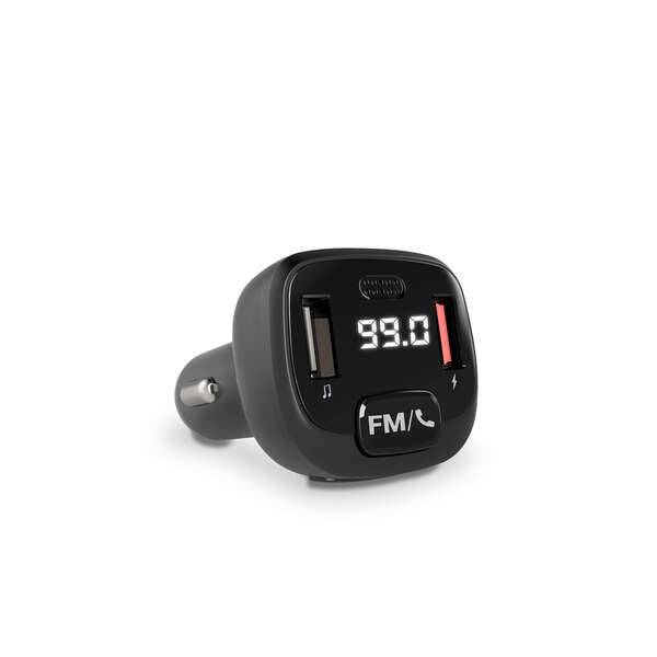 Energy Sistem Trasmettitore FM per Auto - Bluetooth - MicroSD - USB MP3 - Assistente Vocale - Vivavoce - Colore Nero