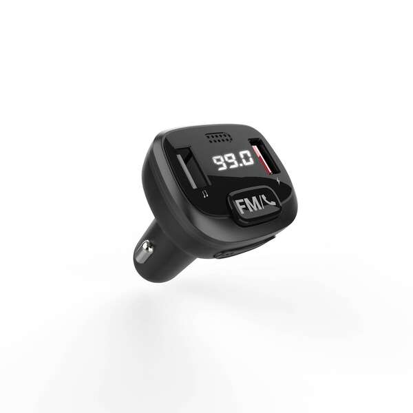 Energy Sistem Trasmettitore FM per Auto - Bluetooth - MicroSD - USB MP3 - Assistente Vocale - Vivavoce - Colore Nero