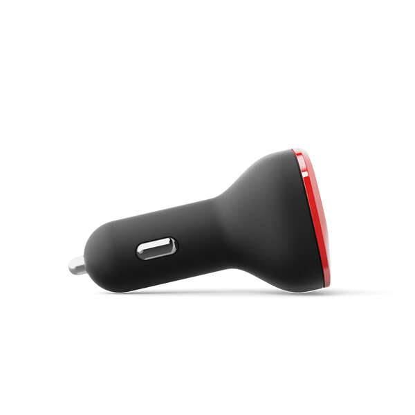 Energy Sistem Trasmettitore FM per Auto - MicroSD - Ricarica USB - USB MP3 - Colore Rosso