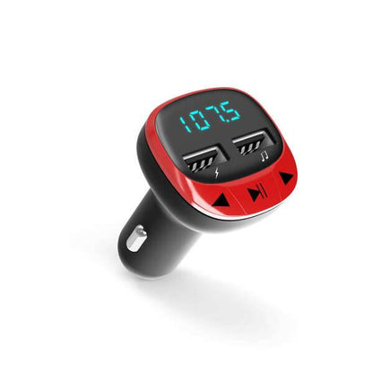 Energy Sistem Trasmettitore FM per Auto - MicroSD - Ricarica USB - USB MP3 - Colore Rosso