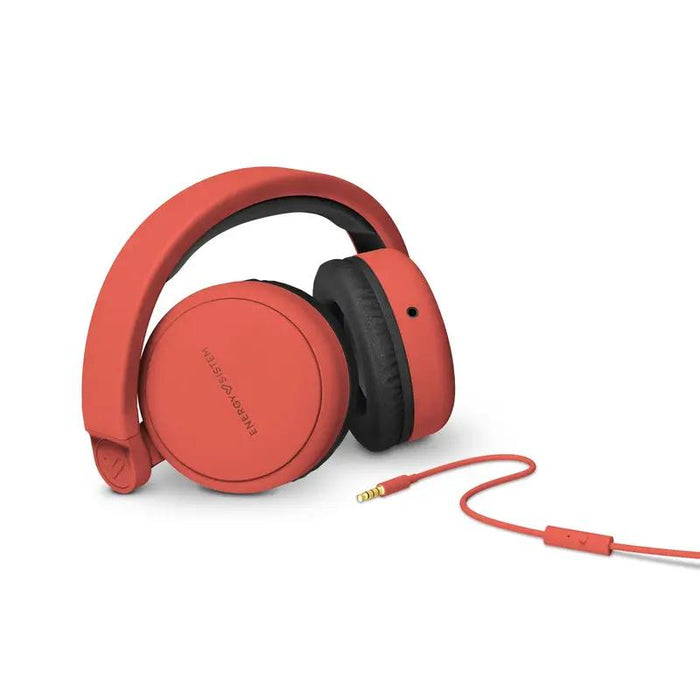 Cuffie Energy Sistem Style 1 Talk Chili - Rotabili 180º - Cavo Rimovibile - Rosse