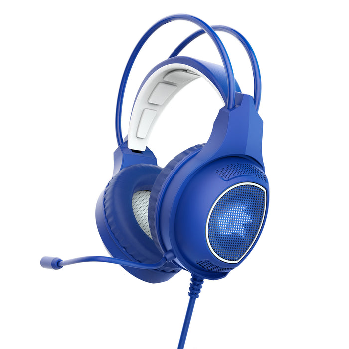 Cuffie da Gaming Energy Sistem ESG 2 Laser - Luce LED - Microfono Boom - Fascia Regolabile - Blu