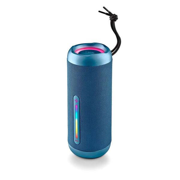 NGS Roller Furia 2 Altoparlante Bluetooth 30W TWS - Illuminazione LED - Autonomia fino a 9h - Resistenza all'Acqua IPX7 - Colore Blu