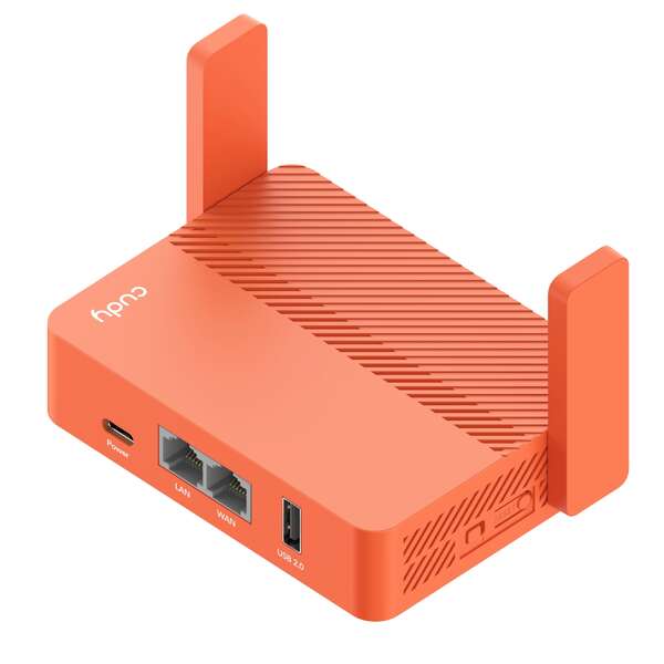 Cudy TR1200 Router da Viaggio WiFi AC1200 Dual Band - 1x Porta WAN 100/10 Mbps e 1x Porta LAN 100/10 Mbps - 2 Antenne Esterne
