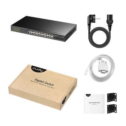 Cudy GS2024S2 Switch Gigabit 24 Porte con 4 Porte Gigabit SFP