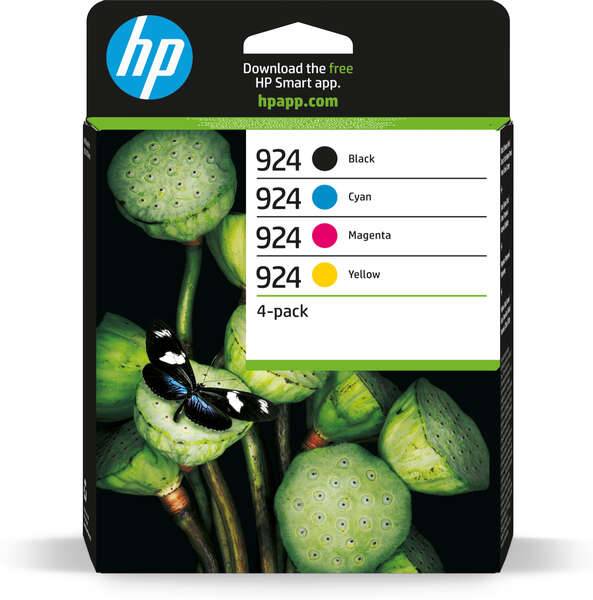HP 924 Confezione 4 Cartucce d'Inchiostro Originali - 6C3Z1NE