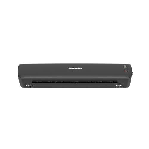 Fellowes ARC A3 Plastificatrice Domestica A3 - Per Buste fino a 80 Micron - Riscaldamento in 4 Minuti - Sistema Antistrappo - Spegnimento Automatico - Include 10 Buste