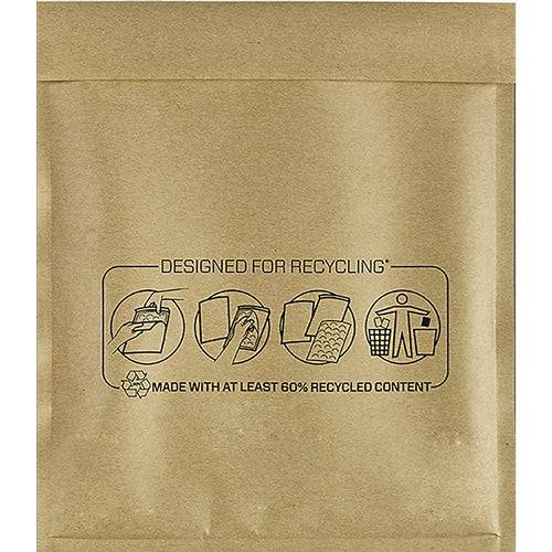 Fellowes Bankers Box Confezione di 100 Buste Bollate Imbottite - Misure Interne 220x260mm - Bolle Interne per Ammortizzazione - Striscia Autoadesiva per Chiusura