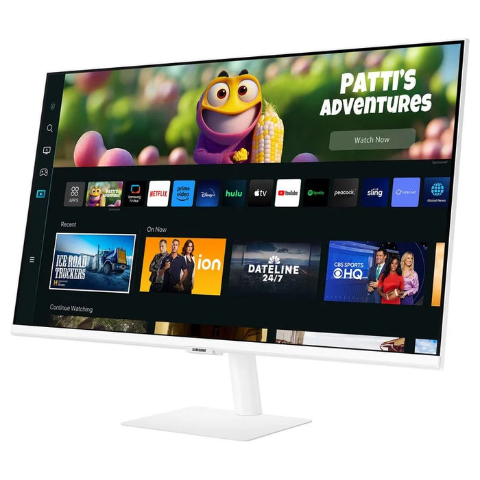 Samsung Smart Monitor M5 LED 27" FullHD 1080p HDR10 WiFi, Bluetooth - Réponse 4ms - Télécommande - Haut-parleurs intégrés - 16:9 - USB, HDMI - VESA 100x100mm