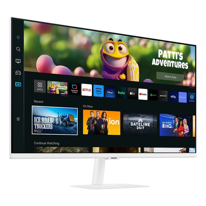 Samsung Smart Monitor M5 LED 27" FullHD 1080p HDR10 WiFi, Bluetooth - Réponse 4ms - Télécommande - Haut-parleurs intégrés - 16:9 - USB, HDMI - VESA 100x100mm