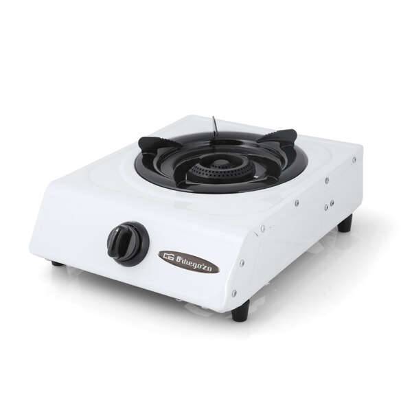 Orbegozo FO 1600 Fornellino a Gas Bianco - Accensione Piezoelettrica - Bruciatore a Tripla Corona - Versatile e Pratico - Ideale per Picnic e Campeggio