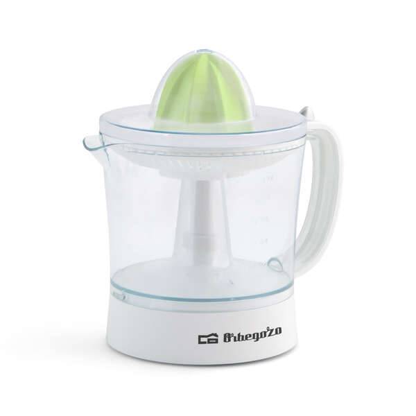 Orbegozo EP 2210 Spremiagrumi Pratico e Potente - Potenza 25W - Capacità 1 Litro - Funzione Automatica Rotazione e Avvio - Regolatore Polpa - Accessori Lavabili in Lavastoviglie