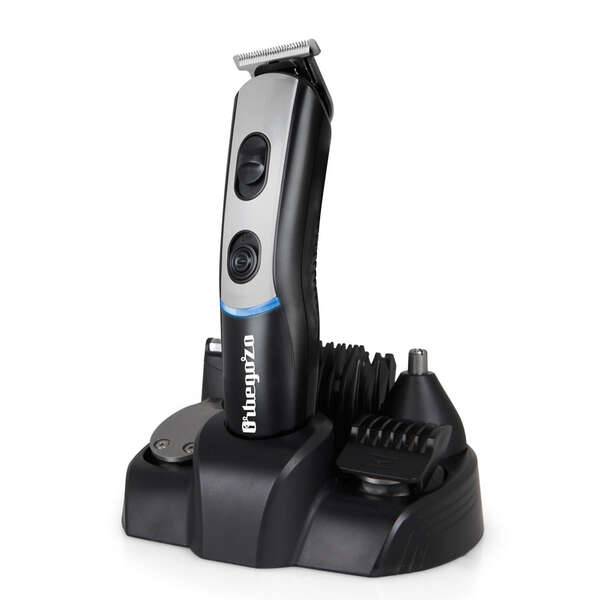 Orbegozo CTP 1840 Tosacapelli Multifunzione - 7 in 1 per Capelli - Naso e Barba - Ricaricabile e con Opzione Uso con Cavo - Accessori e Adattatore di Ricarica Inclusi - Pratico e Versatile