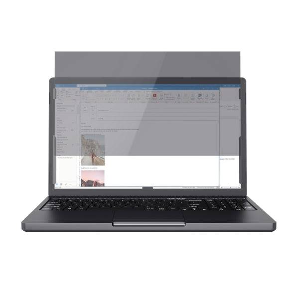 Trust Filtro Privacy per Laptop 15.6" - Protezione Schermo in Spazi Pubblici - Angolo Visione 60 Gradi - Facile da Applicare e Rimuovere