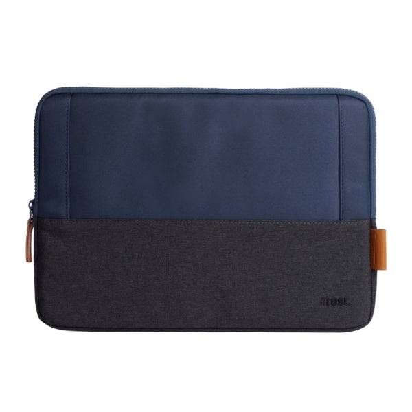 Trust Custodia Lisbona per Laptop 13,3" - Realizzata con 3 Bottiglie Pet Riciclate - Interno Imbottito - Design Elegante e Stilizzato