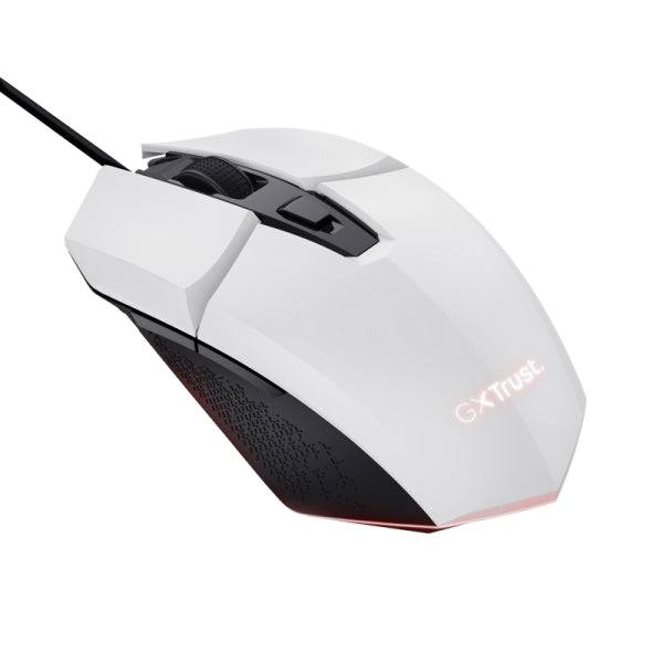 Trust Mouse Gaming Illuminato Felox - Velocità Regolabile 200-6400 DPI - 3 Configurazioni LED Multicolore - 6 Pulsanti Programmabili