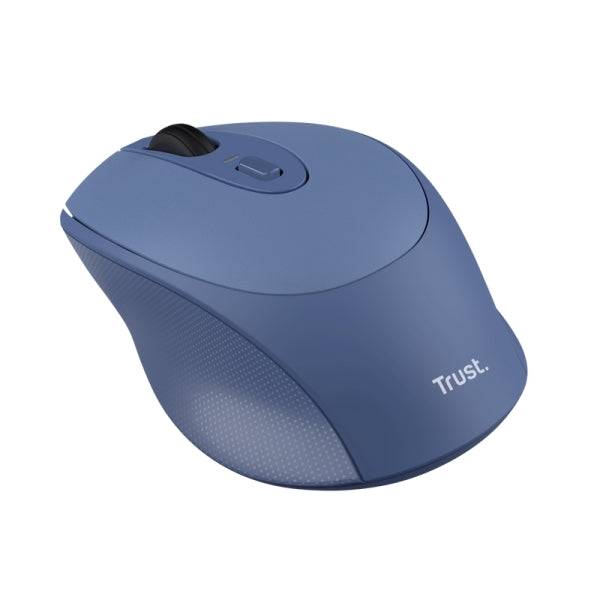 Trust Mouse Wireless Ricaricabile - Design Moderno - Finitura Gommata - Ricaricabile via USB-C - dpi Regolabile - Sensore Ottico - Connettività Wireless