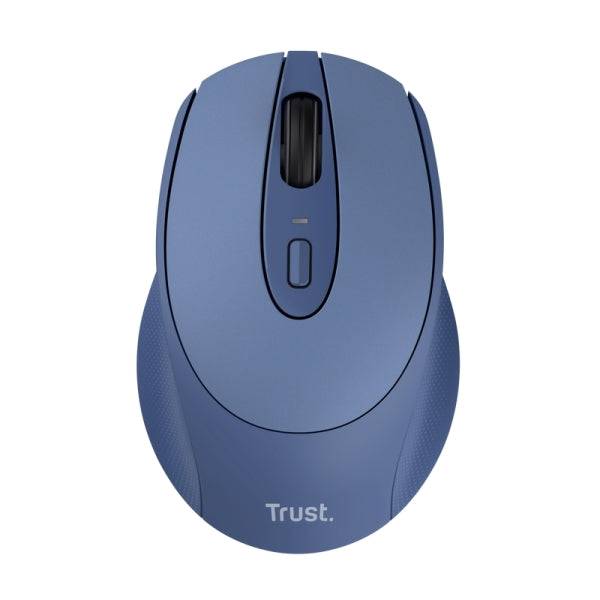 Trust Mouse Wireless Ricaricabile - Design Moderno - Finitura Gommata - Ricaricabile via USB-C - dpi Regolabile - Sensore Ottico - Connettività Wireless