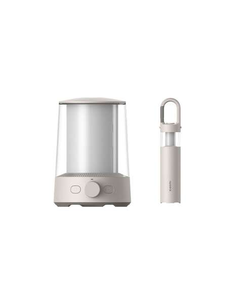 Xiaomi Lampada da Campeggio Multifunzione Bluetooth - 2 Lampade in 1 - Luci Duali Separabili - Regolazione Luce NiteCore Extreme - Protezione IP54