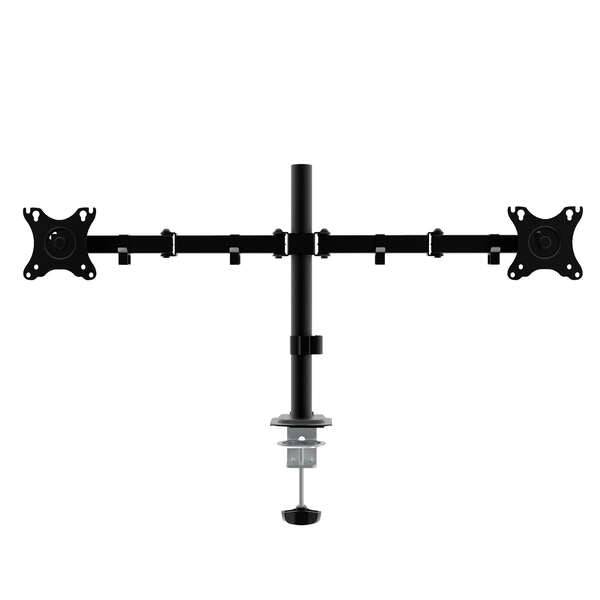 Unykach UK1422 Supporto da Tavolo con Braccio Articolato per 2 Monitor 10"-32" - Girevole, Inclinabile ed Estensibile - Gestione Cavi - Peso Max 10kg per Braccio - VESA 100x100mm