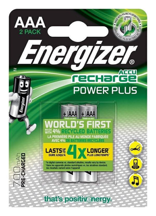 Pile Stilo AAA Ricaricabili Energizer 700mAh 2 Pezzi