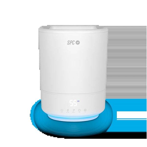 SPC Evadne Umidificatore Ultrasonico Intelligente 4.5L - Timer fino a 12h - Modalità Automatica, Manuale e Notte - Colore Bianco