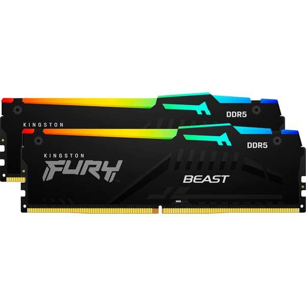 Kingston Fury Beast RGB Expo Memoria RAM DDR5 6000MT/s 32GB (2x16GB) CL30 DIMM
