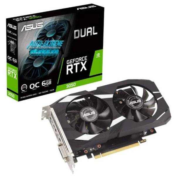 Asus Dual GeForce RTX 3050 OC Edition Scheda Grafica 6GB GDDR6 - HDMI, DVI, DisplayPort