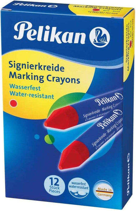 Pelikan Confezione 12 Evidenziatori - Resistente all'Acqua - Facile da Cancellare - Ideale per Evidenziare Testo - Colore Rosso