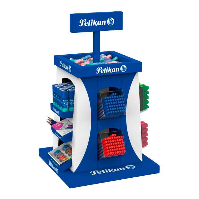 Pelikan Espositore Scolastico con 364 Unità - Include: Matite Grafite, Temperamatite, Gomme da Cancellare, Correttori, Colle, Penne a Sfera e Evidenziatori