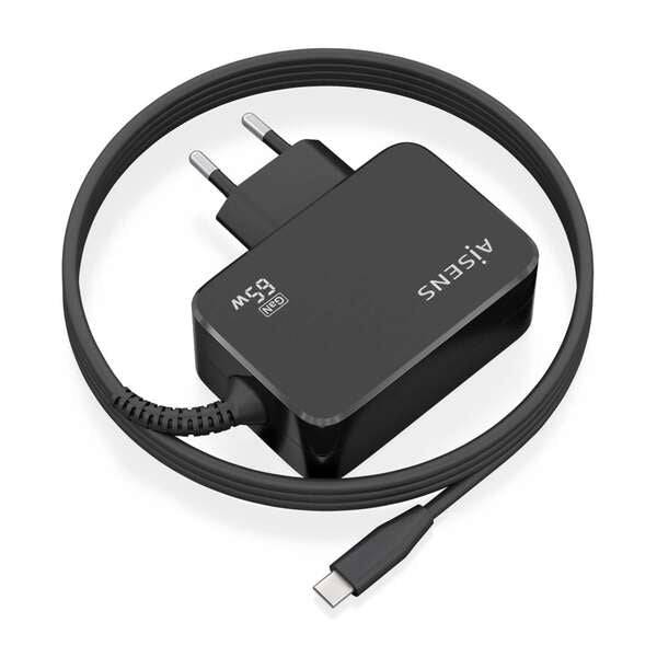 Aisens Caricabatterie GAN 65W PD3.0 1xUSB-C 1.8m