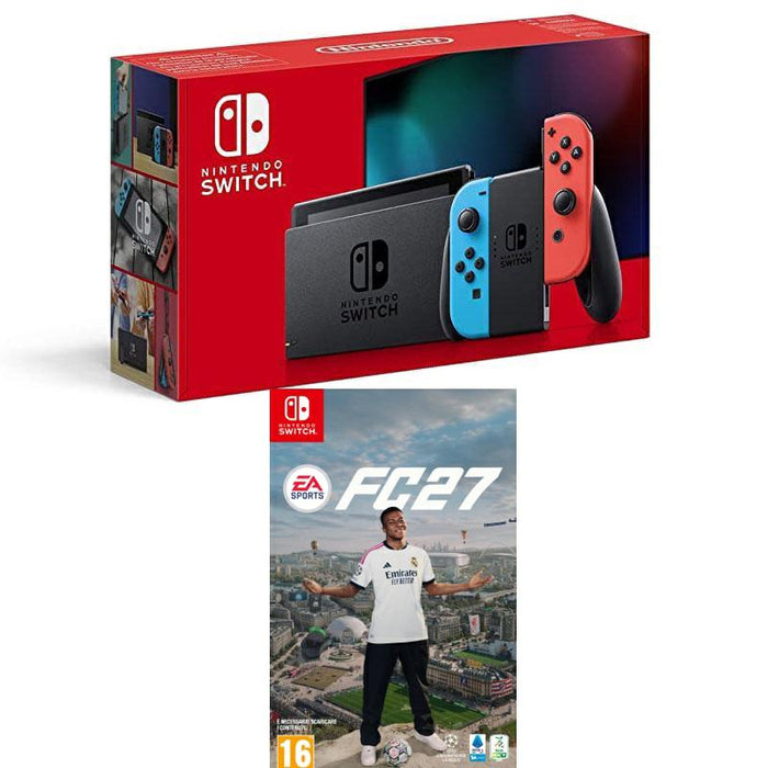 Bundle Nintendo Switch Rosso/Blu + Gioco FC27