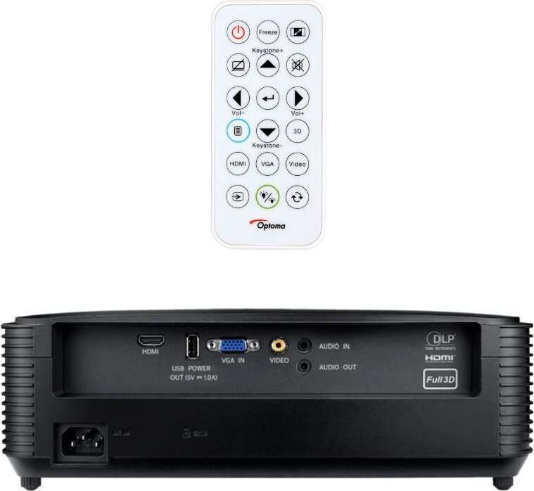 Optoma S336 Proiettore ANSI DLP SVGA - 4000 Lumen - Altoparlante 10w - HDMI, VGA, Audio - Telecomando