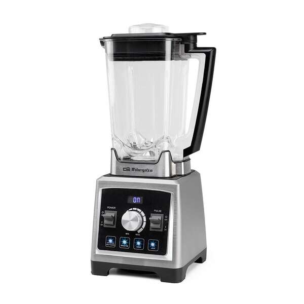 Orbegozo BV 9800 Frullatore Professionale 1500W - Brocca Tritan 2L - Lame Acciaio Inossidabile - 8 Velocità e 5 Programmi Preimpostati - Facile da Pulire