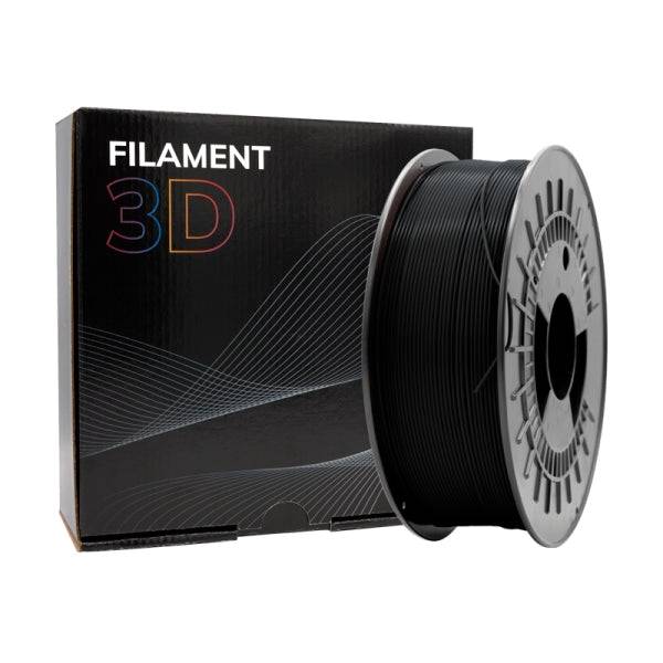 Filamento 3D PETG - Diametro 1.75mm - Bobina 2.5kg - Colore Nero