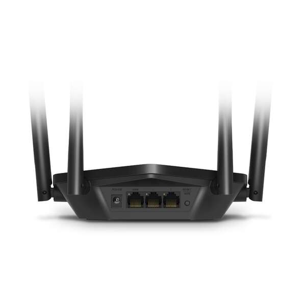Mercusys MR60X Router Wireless WiFi 6 Dual Band - 3 Porte 10/100/1000Mbps - 4 Antenne 5dBi