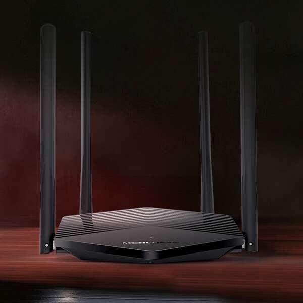 Mercusys MR60X Router Wireless WiFi 6 Dual Band - 3 Porte 10/100/1000Mbps - 4 Antenne 5dBi