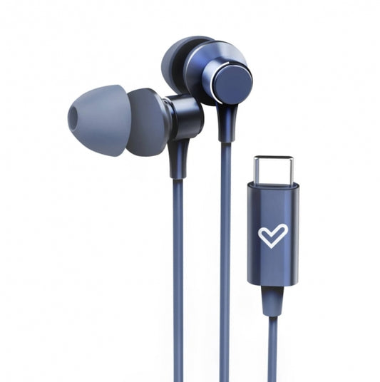 Energy Sistem Metallized Cuffie con Cavo Tipo C - Microfono - Telecomando 3 Pulsanti - Custodia da Trasporto