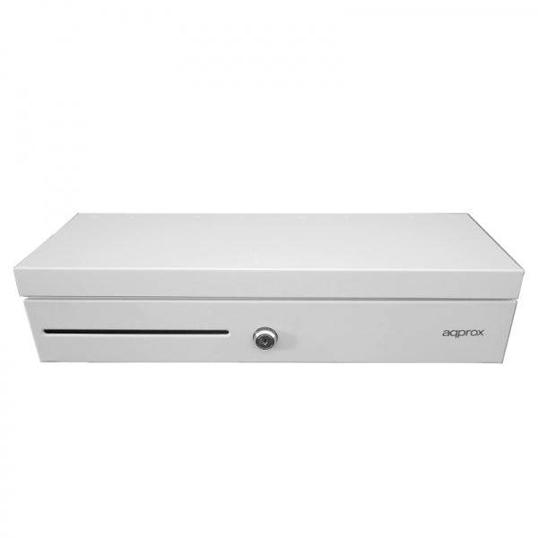 Approx Cassetto Portamonete Elettrico Compatto - 14 Scomparti - Apertura Manuale e Automatica - Connessione RJ11