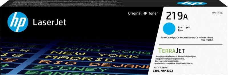 HP W2191A Ciano Cartuccia Toner Originale - 219A