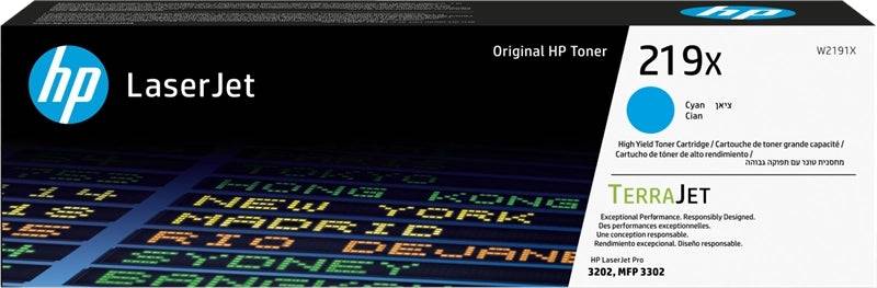 HP W2191X Ciano Cartuccia Toner Originale - 219X