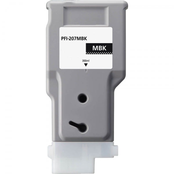 Canon PFI207 Nero Opaco Cartuccia d'Inchiostro Pigmentato Compatibile - Sostituisce 8788B001/PFI-207MBK