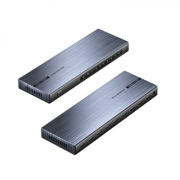 Vention Splitter HDMI 2.0 1x8 - 4K - Alluminio Nero