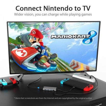 Vention Docking Station 5 in 1 USB-C a HDMI 4K/3xUSB3.0/PD100W - 0.15m - Colore Grigio