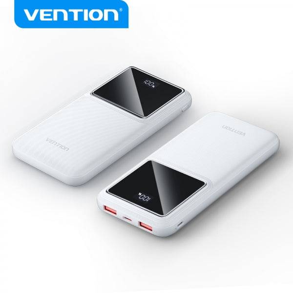 Vention Power Bank 10000mAh 22.5W USB (C+A+A) con Display LED