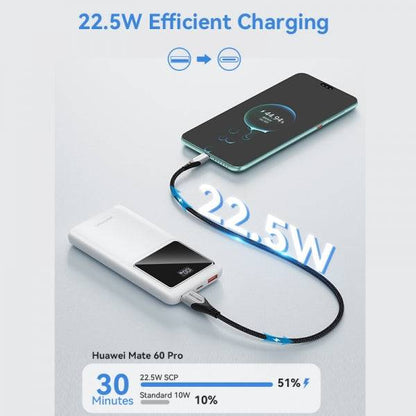 Vention Power Bank 10000mAh 22.5W USB (C+A+A) con Display LED