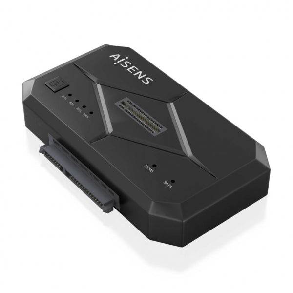 Aisens Docking Station Clonatore di Dischi Rigidi - Installazione Facile - Compatibile con SATA e M.2 NVME - Plug and Play - USB 3.0 - LED Indicatori - Alta Velocità Trasferimento - Supporta UASP